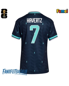 Germania Kai Havertz #7 Echipament de Fotbal Replică Mondial 2026 Femei Deplasare